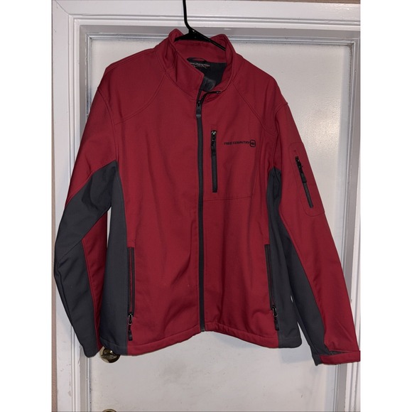 Men's Windbreaker Free Country Zip Up jacket size L - Picture 1 of 8